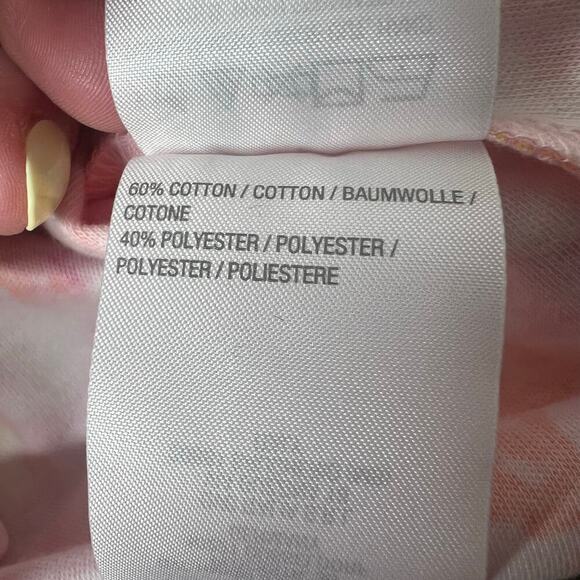 NEW Quacker Factory Women's Floral Rhinestone Tunic Top Size XL Pink Orange Boho - Picture 8 of 8